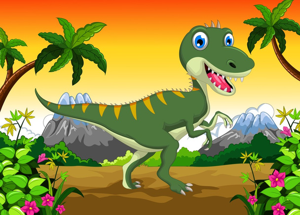 Carino dinosauro cartone animato per il vostro disegno
 - Foto, immagini