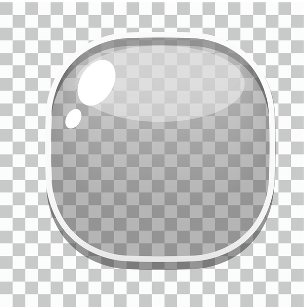 ガラス ボタン ゲーム テンプレート - ベクター画像