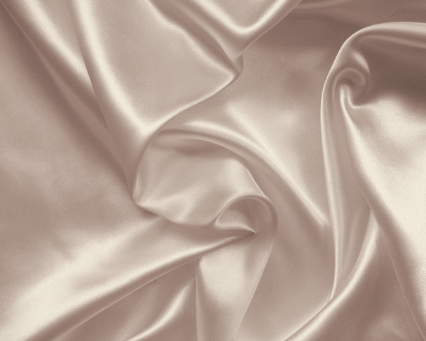 Smooth elegant golden silk as wedding background. In Sepia toned - Photo, Image