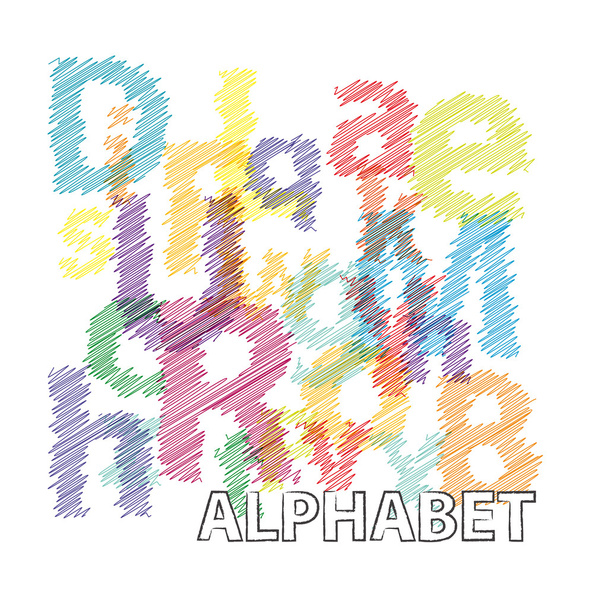 Alphabet vectoriel. Texte rompu
 - Vecteur, image