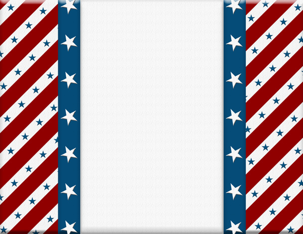 Red and White American celebration frame for your message or inv - Photo, Image