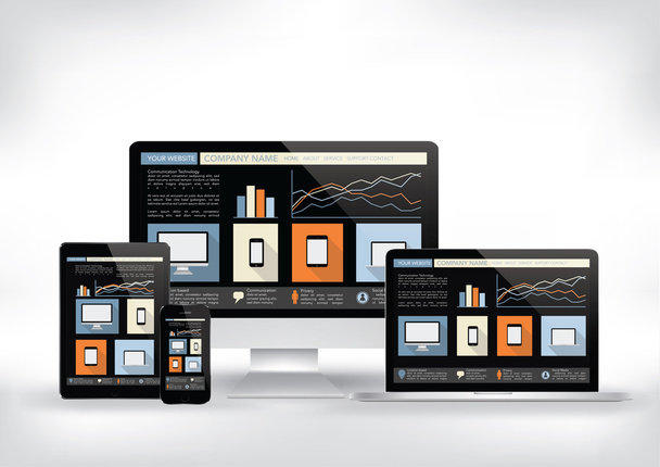 最新の web デザイン コンセプト - ベクトル - ベクター画像
