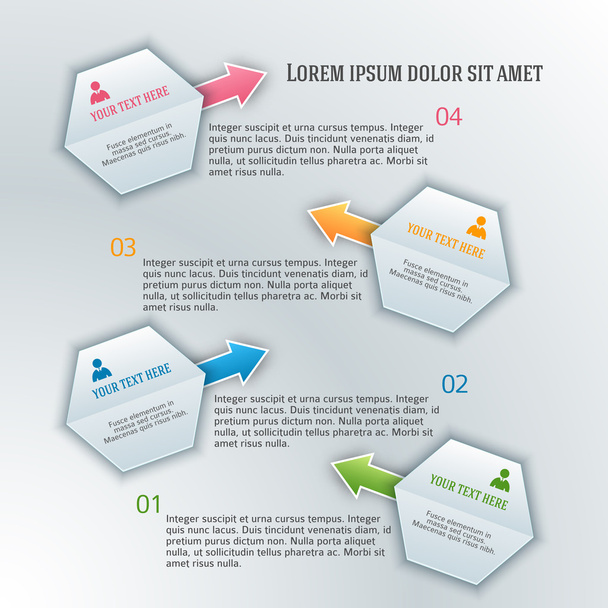 infographics-sablon-jelentés-hexagon01 - Vektor, kép