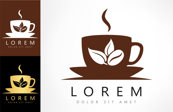 logo šálek kávy - Vektor, obrázek