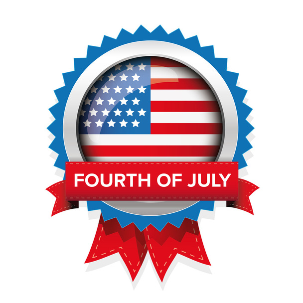 Vecteur de badge de fête de l'indépendance américaine du 4 juillet
 - Vecteur, image