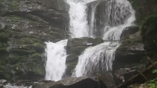 Wasserfall in den Bergen mit Strom - Filmmaterial, Video