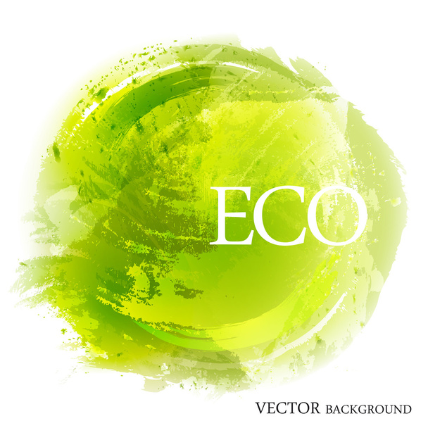 Green eco abstract on white background. - Vetor, Imagem