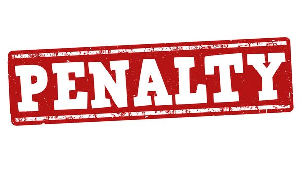 Penalty sign or stamp - Vector, Image