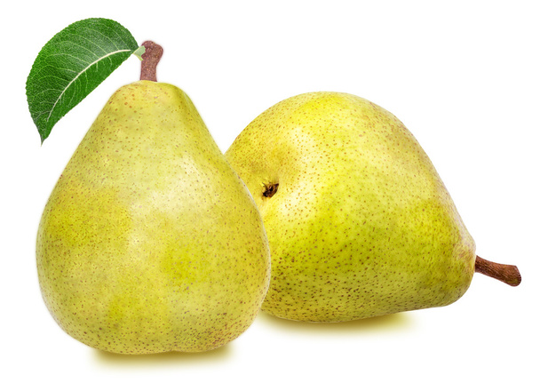 pears isolated on white  - 写真・画像