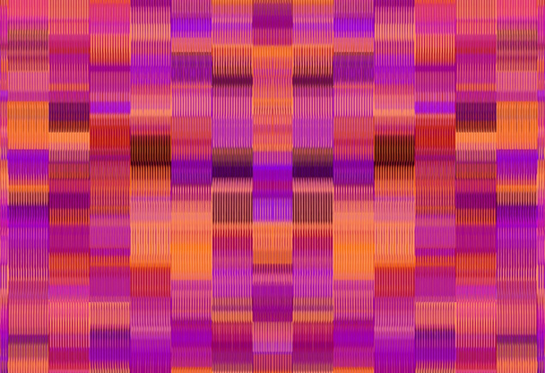 orange pink and purple plaid pattern abstract background - Photo, Image