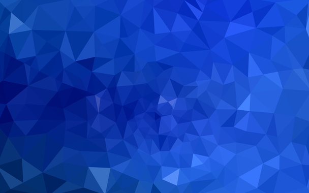 Blue polygonal design pattern, which consist of triangles and gradient in origami style. - Vector, Image