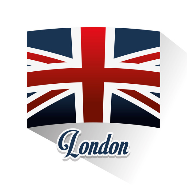 Izolované vlajky a london design - Vektor, obrázek