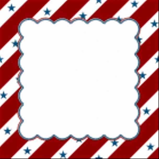 Cadre de célébration américain rouge et blanc pour votre message ou inv
 - Photo, image