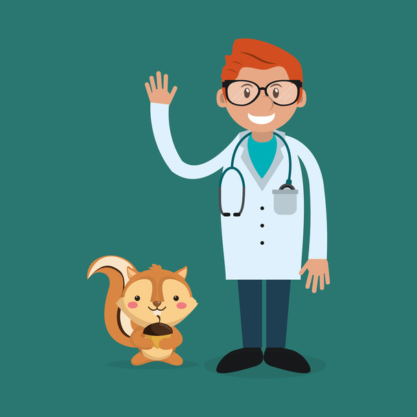 veterinarian related icons image - Vector, Image