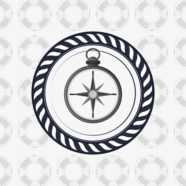 nautical sea life related icons image - Vector, afbeelding