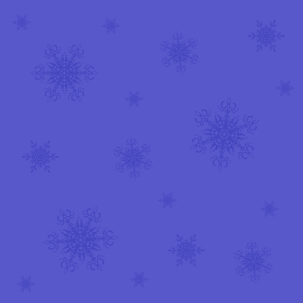 blaue Schneeflocken Hintergrund - Foto, Bild