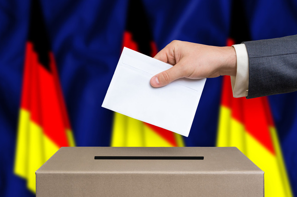 Election in Germany - voting at the ballot box - Foto, Bild