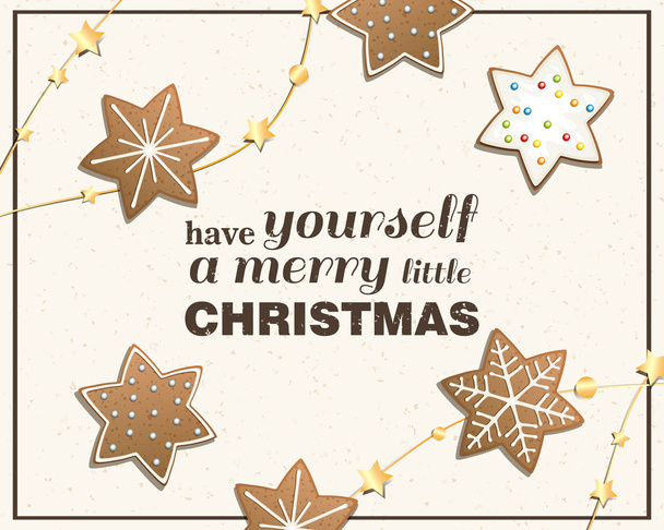 Vector cartão de felicitações de Natal
 - Vetor, Imagem