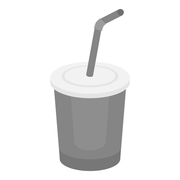Coca-Cola icono vectorial en estilo monocromo para web
 - Vector, Imagen