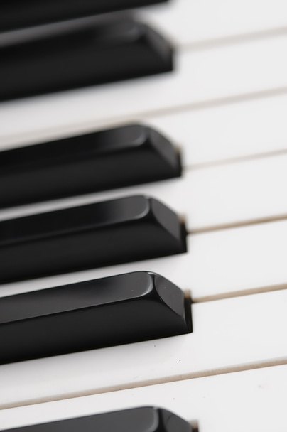 teclas de piano preto e branco - Foto, Imagem