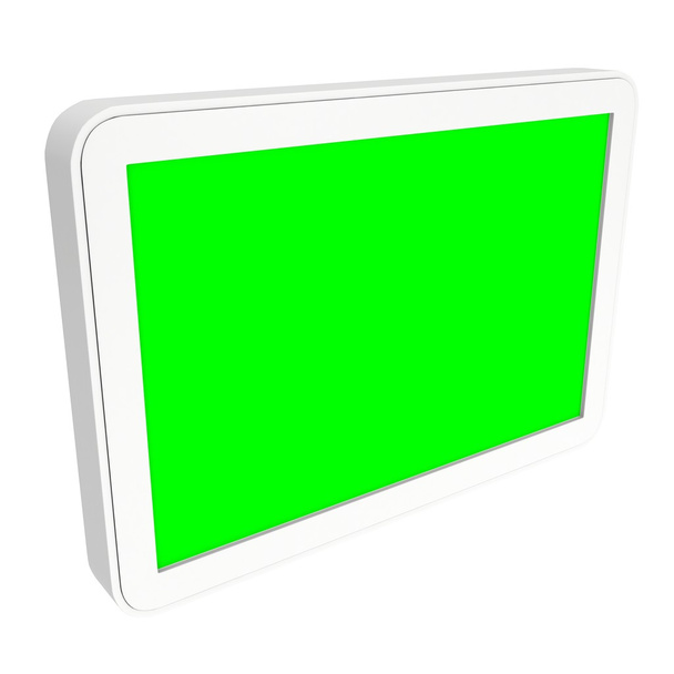 Tablet pc computer with green screen chroma key - 写真・画像
