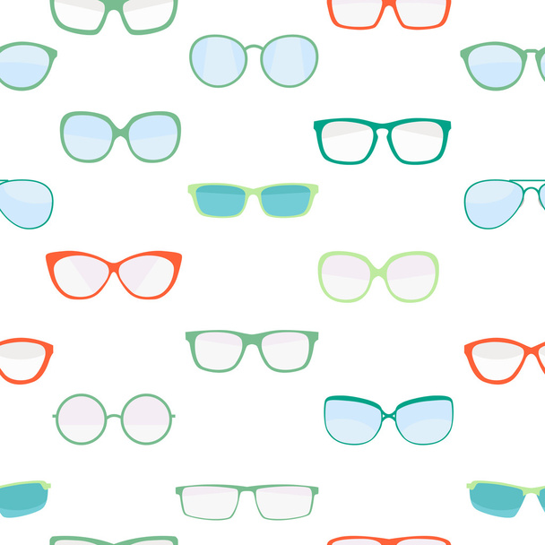 Hipster kesä aurinkolasit muoti lasit kokoelma saumaton Pa
 - Vektori, kuva