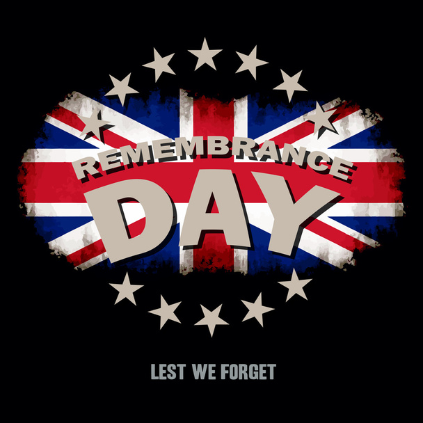 Lest we forget text memorial - Vector, Image