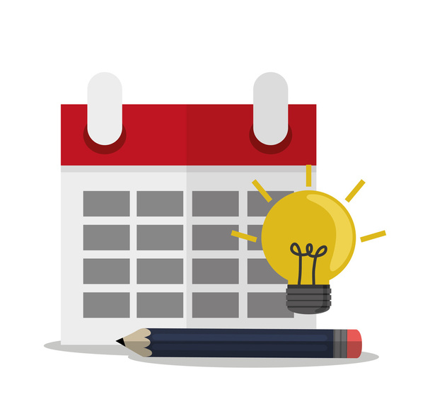 Calendario de diseño de oficina y trabajo
 - Vector, imagen