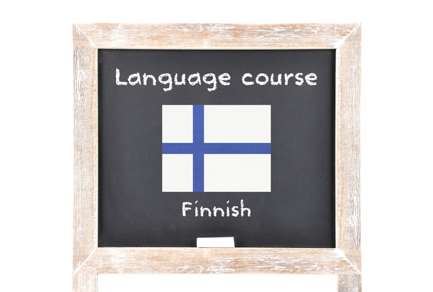 Curso de idiomas com bandeira a bordo
 - Foto, Imagem