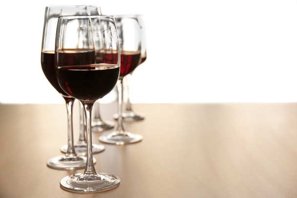 Glasses of red wine  - Фото, изображение