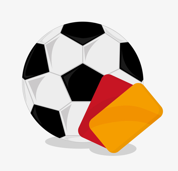 Ball im Design des Fußballsports - Vektor, Bild
