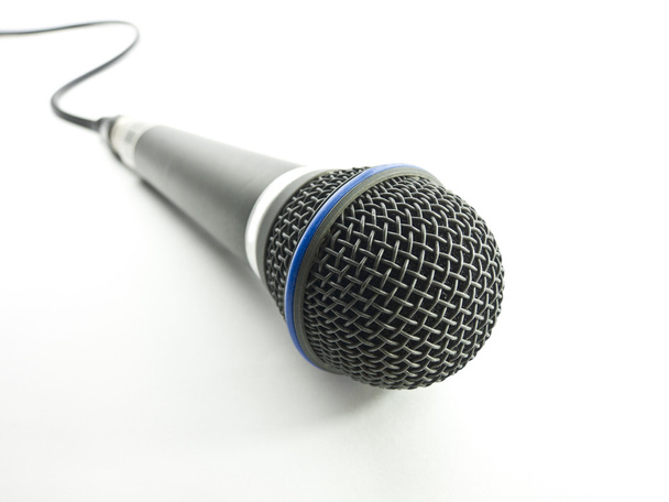 Concept de microphone sur fond blanc
 - Photo, image