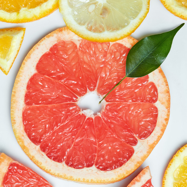 background with citrus-fruit - Foto, Imagem