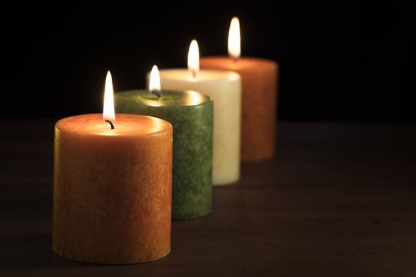 Four Autumn Candles - Photo, Image