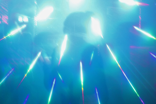 abstract lights nightclub dance party background - Photo, Image