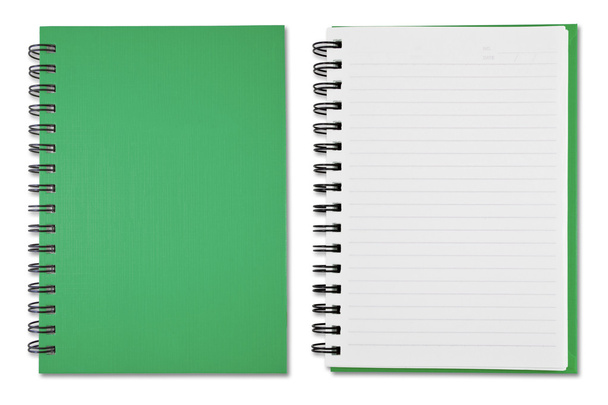 grünes Notizbuch - Foto, Bild