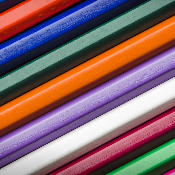 Colorful pencil crayons, Back to School concept - Fotoğraf, Görsel