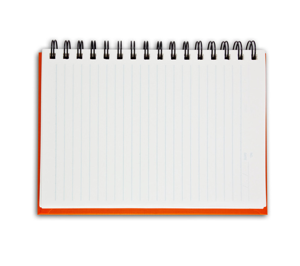 Libro de notas naranja
 - Foto, Imagen