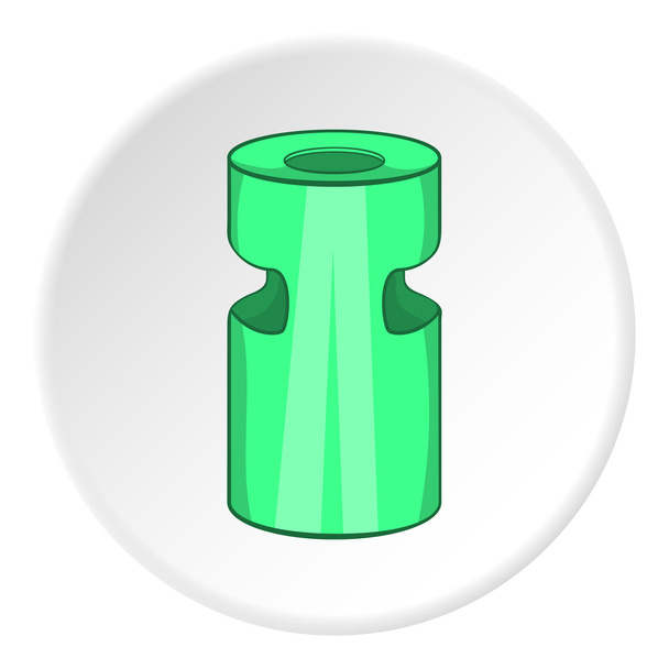 Trash ashtray icon, cartoon style - Διάνυσμα, εικόνα
