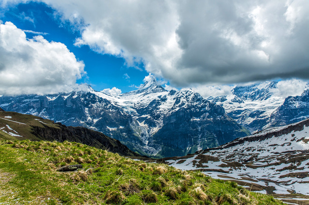 Paisaje de la primera a Grindelwald, Bernese Oberland, Swi
 - Foto, Imagen