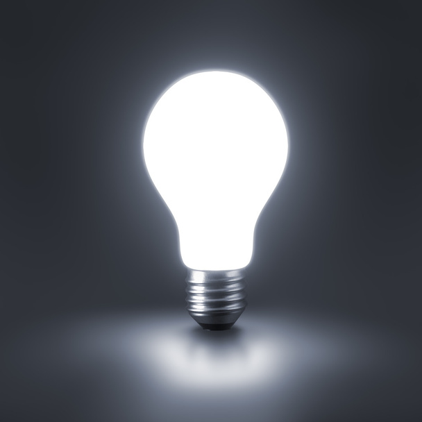 Lamp bulb. 3D illustration - Φωτογραφία, εικόνα