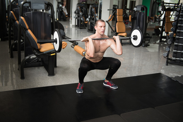Front Barbell Squat Workout For Legs - Foto, afbeelding