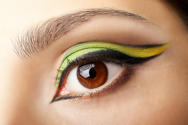 barevné oční make-up - Fotografie, Obrázek