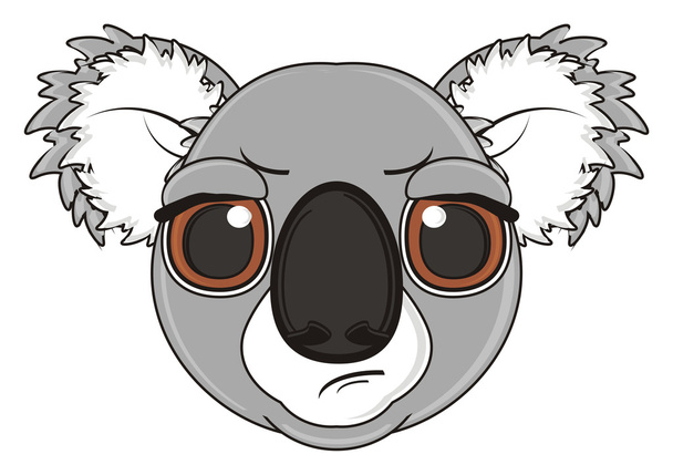 evil muzzle of koala - Fotó, kép