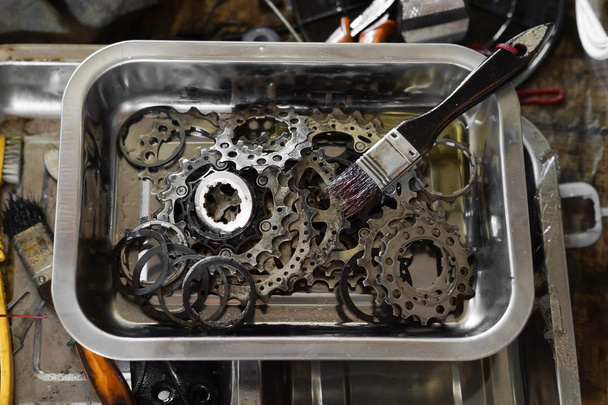 Cassette d'engrenage de vélo
  - Photo, image