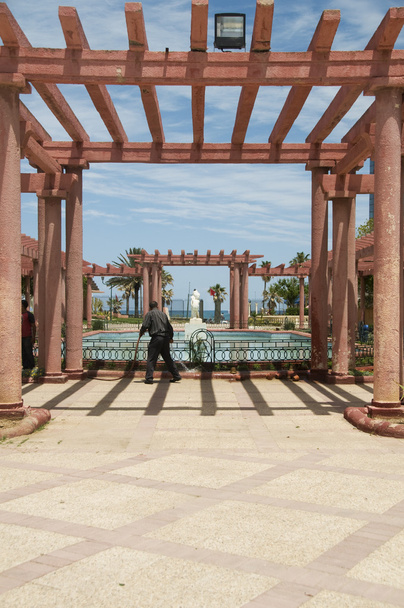 gazebo pool fountain waterfront Oasis Park El Kantaoui Sousse Tu - Photo, Image