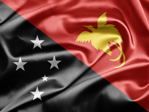 Papua-Neuguinea-Flagge - Foto, Bild