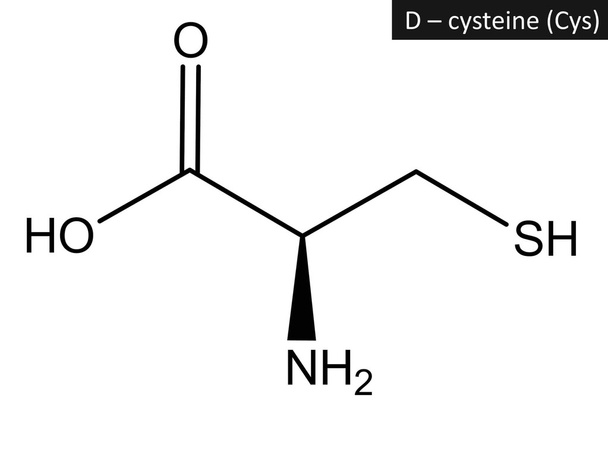 molekulare Struktur von d-Cystein - Foto, Bild