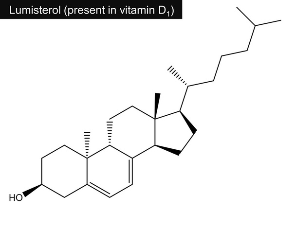 Molekularna struktura lumisterol (witamina D)) - Zdjęcie, obraz