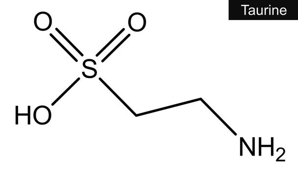 molekulare Struktur von Taurin - Foto, Bild